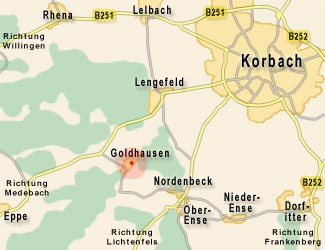 Karte Goldhausen